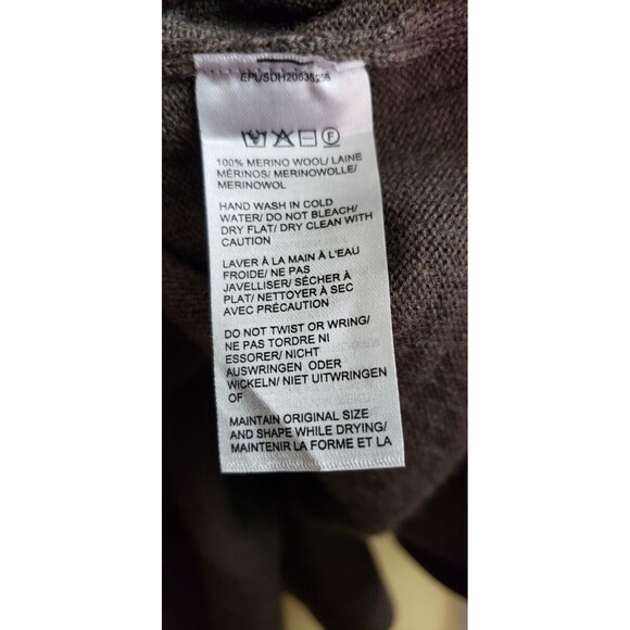 Black Brown 1826 Sweater‎ Mens XL Brown 100% Extra Fine Merino Wool NWT DEFECT - Picture 4 of 8